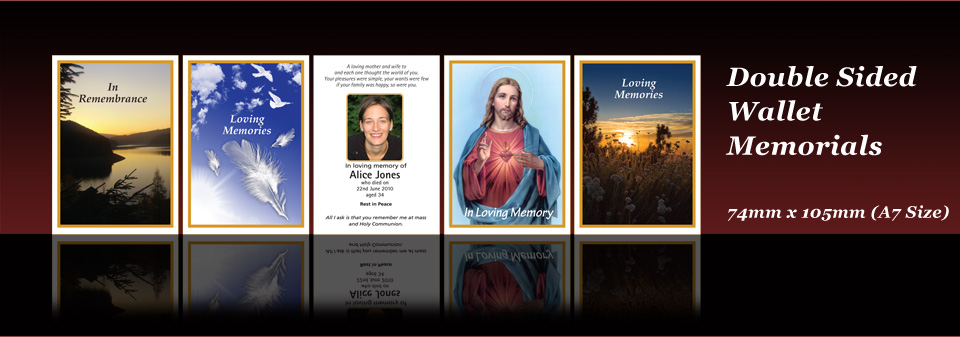 Double Sided Wallet Memorials